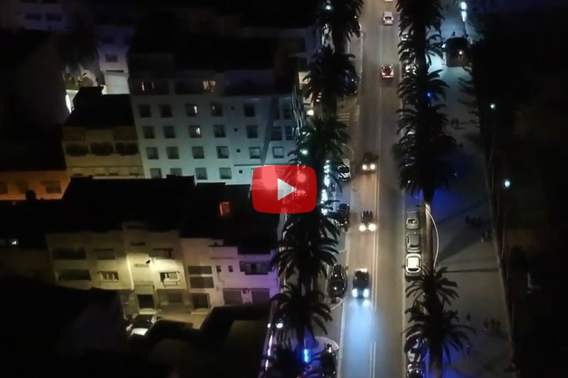 El Jadida By Night Vu Du Ciel Vu Du Sol